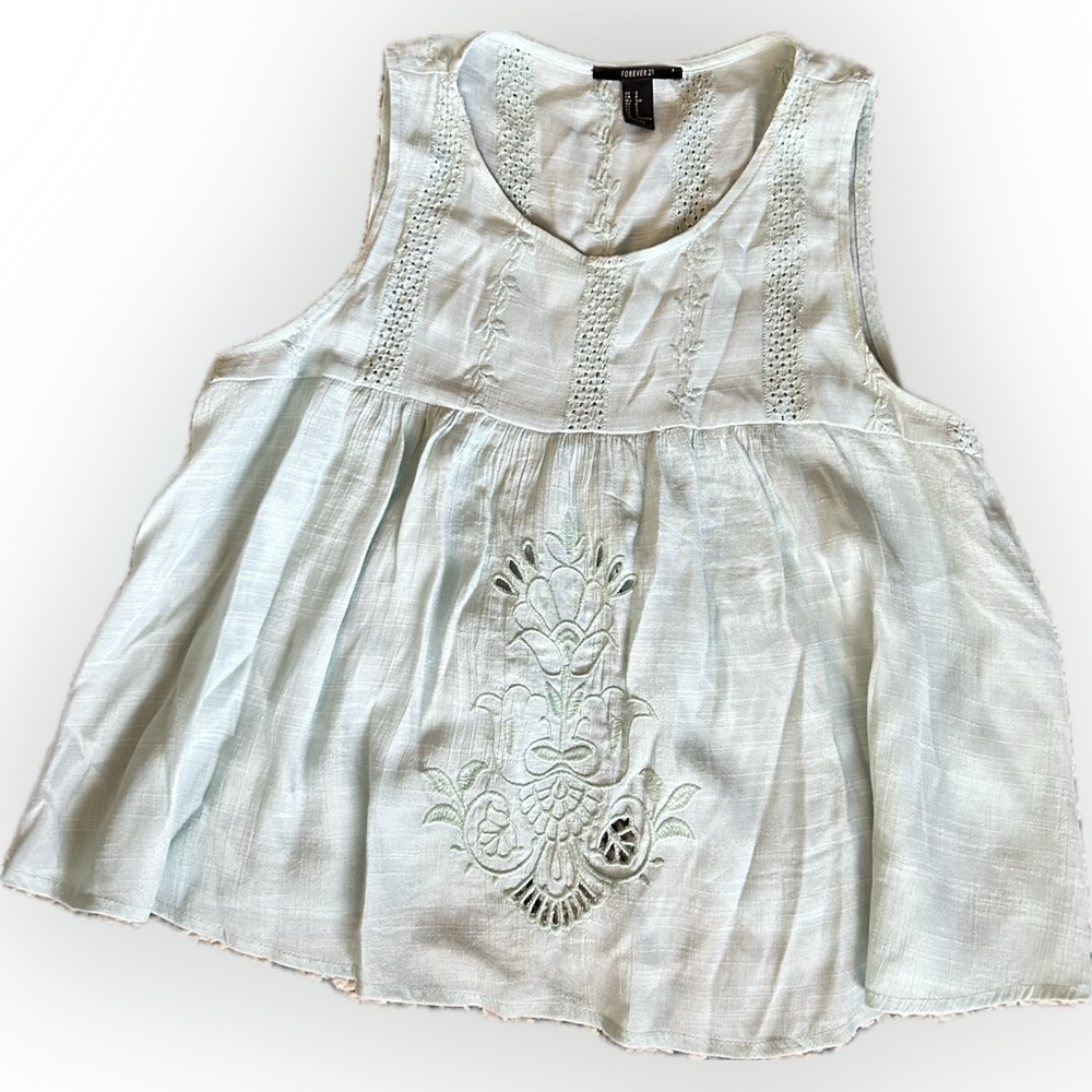 Forever 21 Embroidered Top